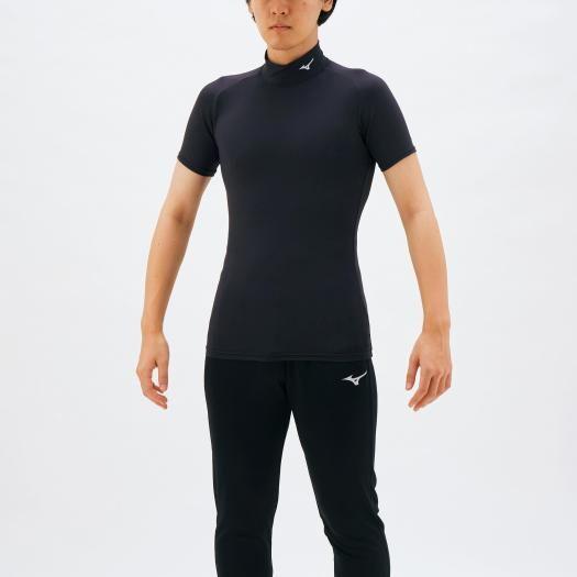 ミズノ メンズ バイオギアシャツ ハイネック半袖(ブラック・サイズ：XS) 返品種別A｜joshin｜03