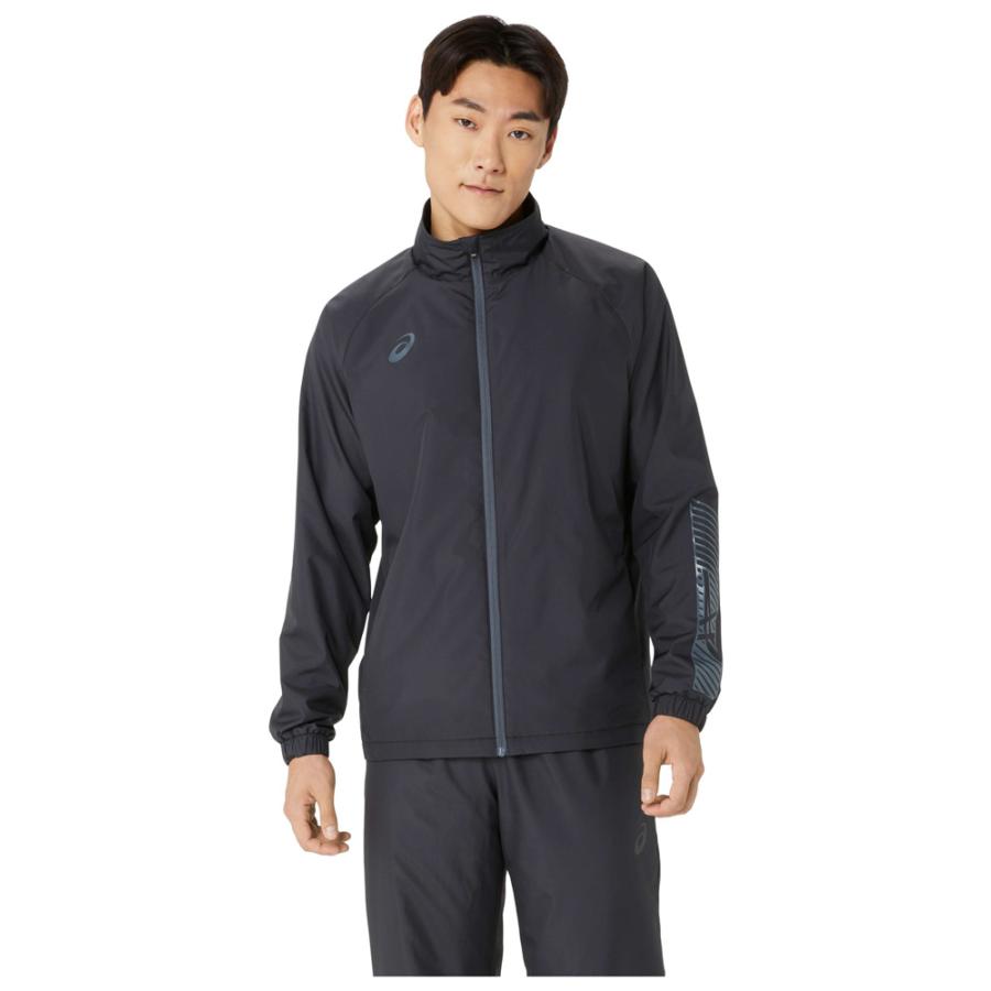 新品　ASICS 裏トリコットウィンドブレーカー 上下セット　ブラック ASICS（アシックス） 裏トリコットウインドブレーカージャケット