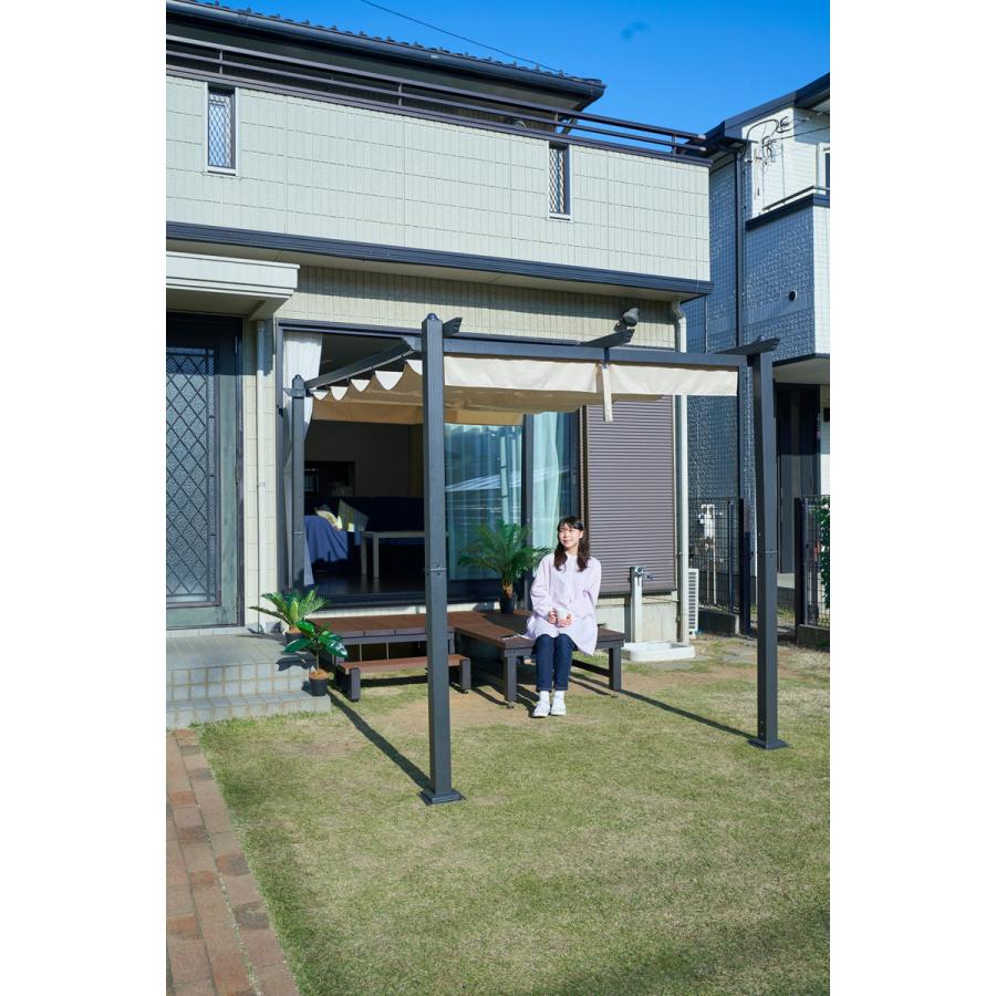 まーくん様新品箱不良　山善ガーデンマスターパーゴラシェードガゼボ YPG-230 パーゴラシェード ガゼボ 2×2m/2×3m YPG-220/YPG-230 山善