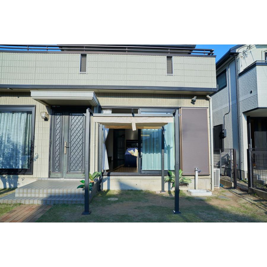 山善 YAMAZEN パーゴラシェード ガゼボ 幅218×奥行330×高さ225cm