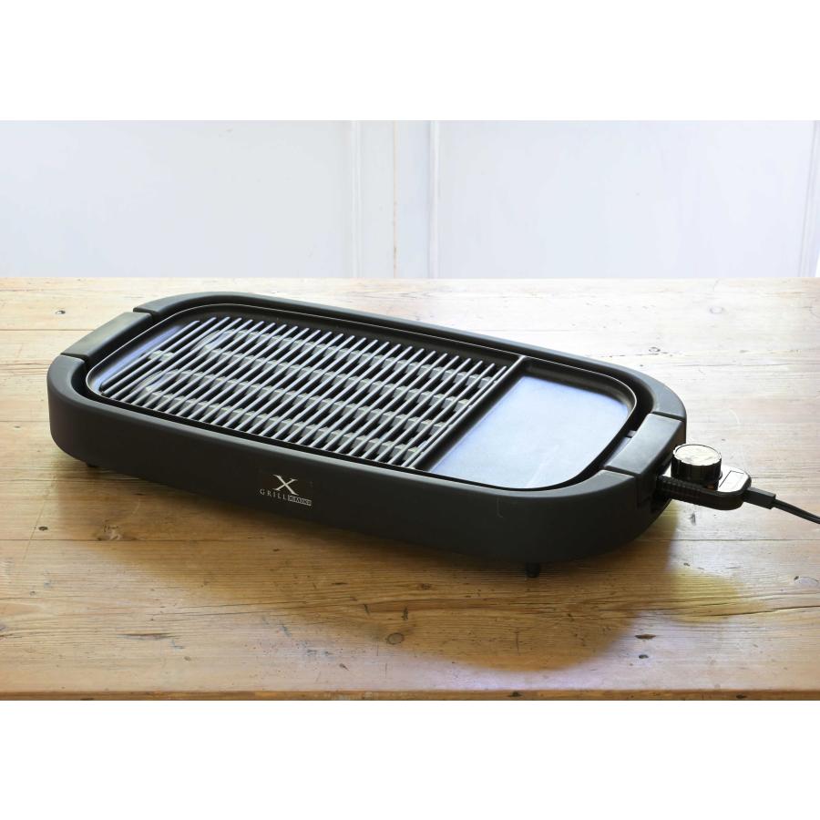 YAMAZEN ホットプレート YAMAZEN減煙焼肉グリル XGRILL GRANDE  XGRILL グランデ YGMD-WX130-B 返品種別A｜joshin｜02