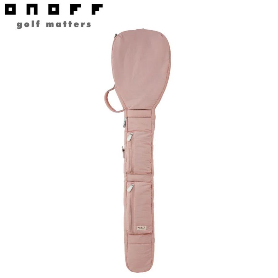 【ONOFF】オノフ　クラブケース　ナイロン　ピンク　中綿 ONOFF（オノフ） クラブケース(ダスティピンク・収納可能数：6〜7本