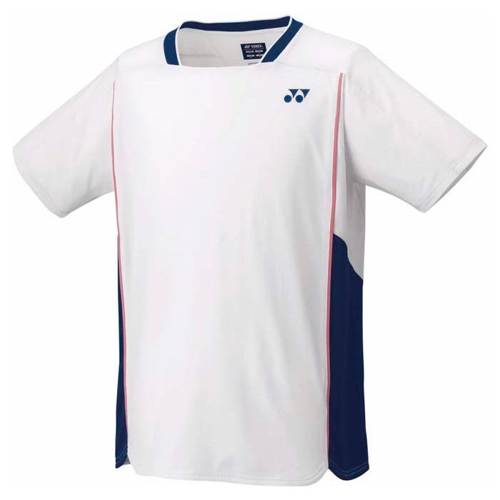 YONEX ホワイト/ブルー バドミントンシャツ Lサイズ YONEX（ヨネックス） ユニセックス ゲームシャツ(ホワイト・サイズ：O