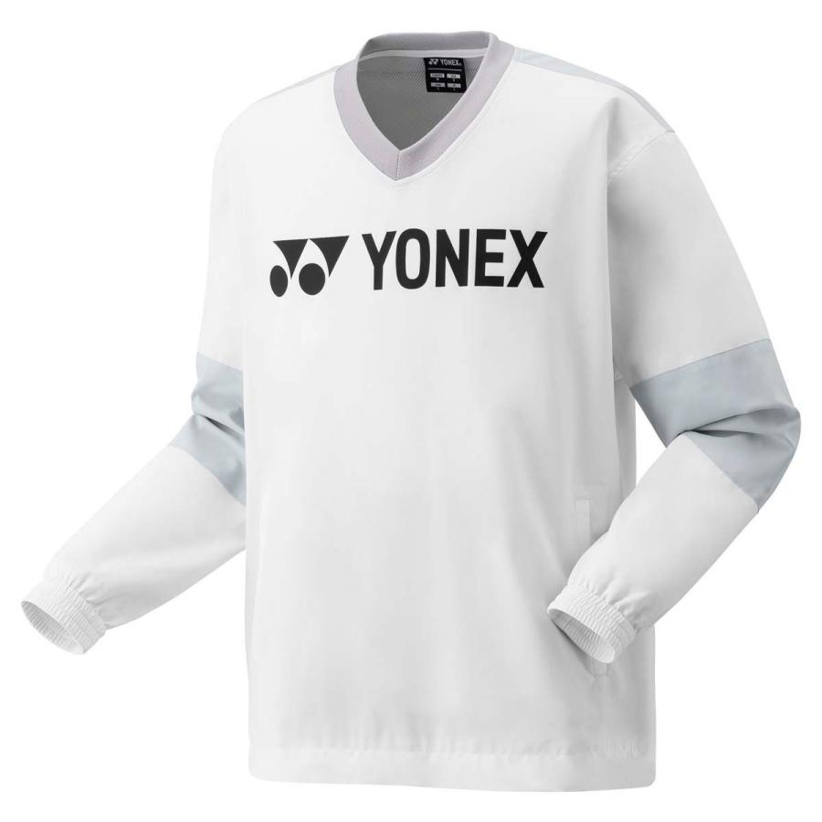 YONEX　Ｖブレカー　Sサイズ YONEX（ヨネックス） ユニセックス 裏地付Vブレーカー(ホワイト