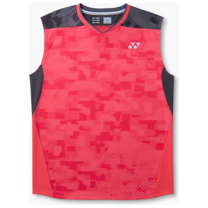 ヨネックス　ノースリーブ　S レッド YONEX（ヨネックス） メンズ ゲームシャツ ノースリーブ(コーラル