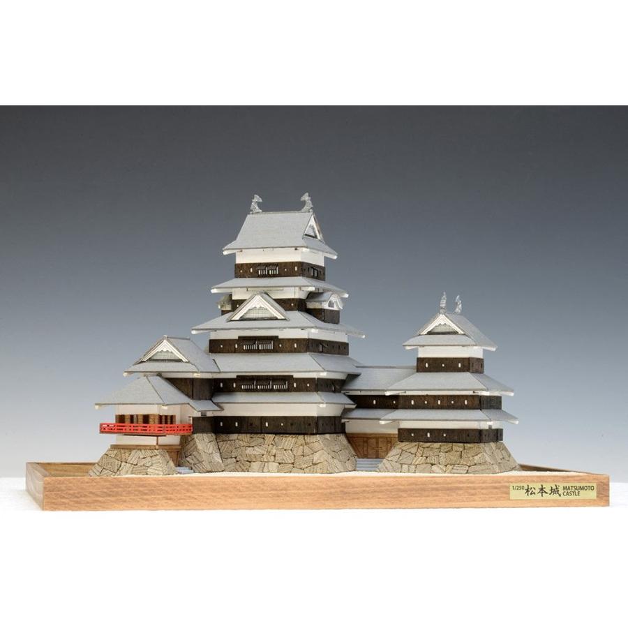 ウッディジョー 1/ 250 松本城木製組立キット 返品種別B : Joshin web