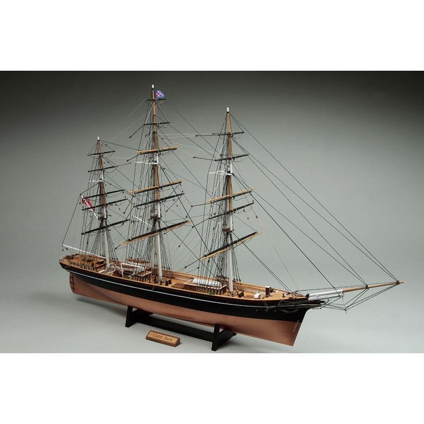 ウッディジョー 1/ 100 木製帆船模型 カティサーク(帆なし)木製組立 