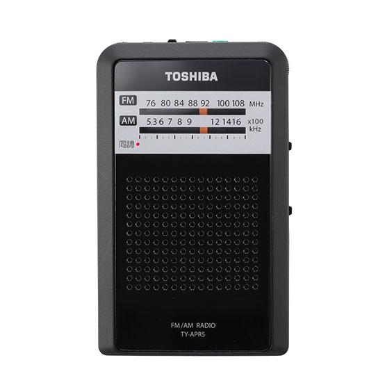 TOSHIBA（東芝） ワイドFM/ AMポケットラジオ LEDライト搭載 TOSHIBA
