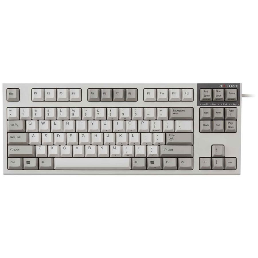 東プレ Realforce Tkl R2 キーボード テンキーレス 英語配列87キー All55g アイボリー リアルフォース R2tl Us5 Iv 返品種別a Joshin Web 通販 Paypayモール