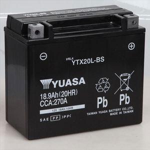 台湾ユアサ バイク用バッテリー(電解液注入・充電済)(他商品との同時購入不可) YUASA YTX20L-BS(タイワンユアサ) 返品種別B の商品画像