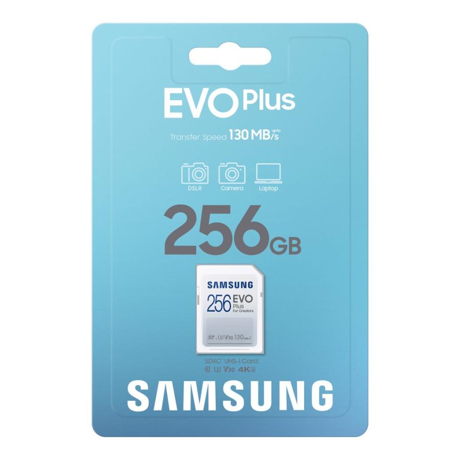 Samsung(サムスン) SD EVO Plus 256GB SDXCカード Class 10、U3、V30/ 10年保証(国内正規品