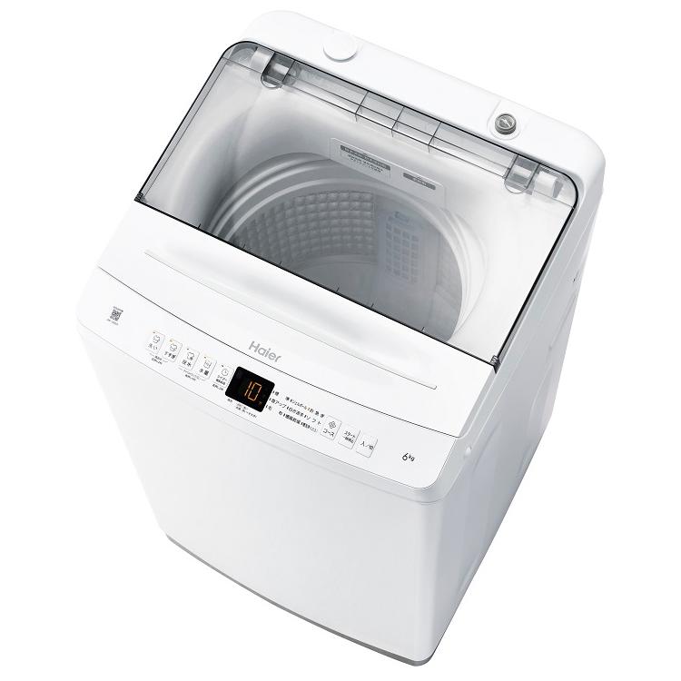 標準設置料込) ハイアール 6.0kg 全自動洗濯機 ホワイト haier JW-U60A