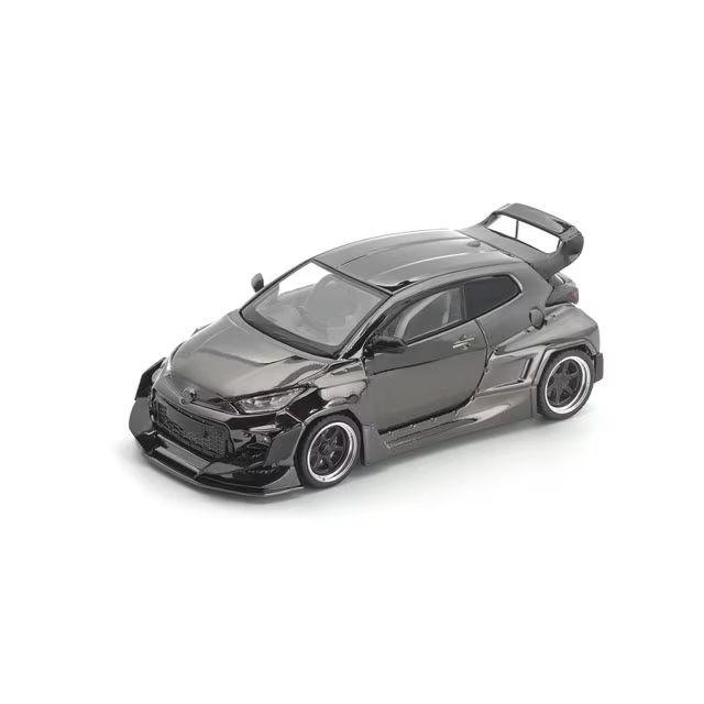POP RACE 1/ 64 PANDEM GR YARIS DARK CHROME(PRDC009)ミニカー 返品