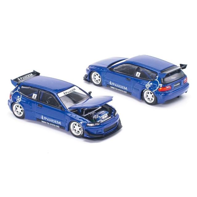 ☆チェイス☆POP RACE PANDEM CIVIC EG6 即購入可即日発送 POP RACE 1/ 64 × Enigma Pandem Civic EG6 v1.5 Metallic Blue(PRE001
