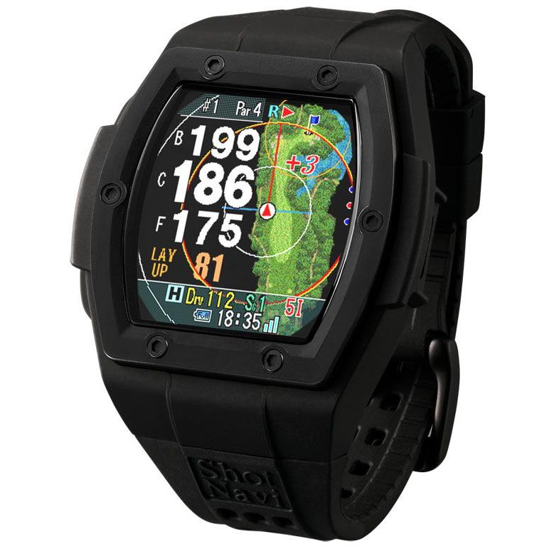 Shot Navi Crest II ゴルフ用GPSウォッチ距離計Black