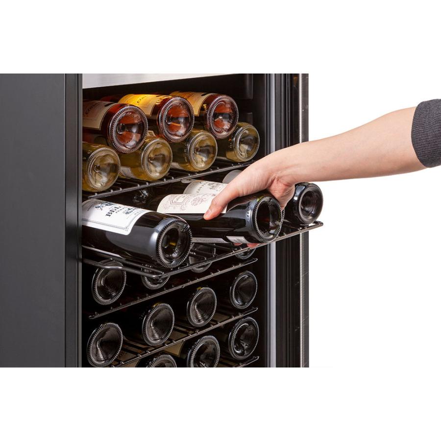 ワインセラー　フォルスタージャパン FJH-201GS(BK) 楽天市場】フォルスタージャパン ワインセラー 84本 右開き