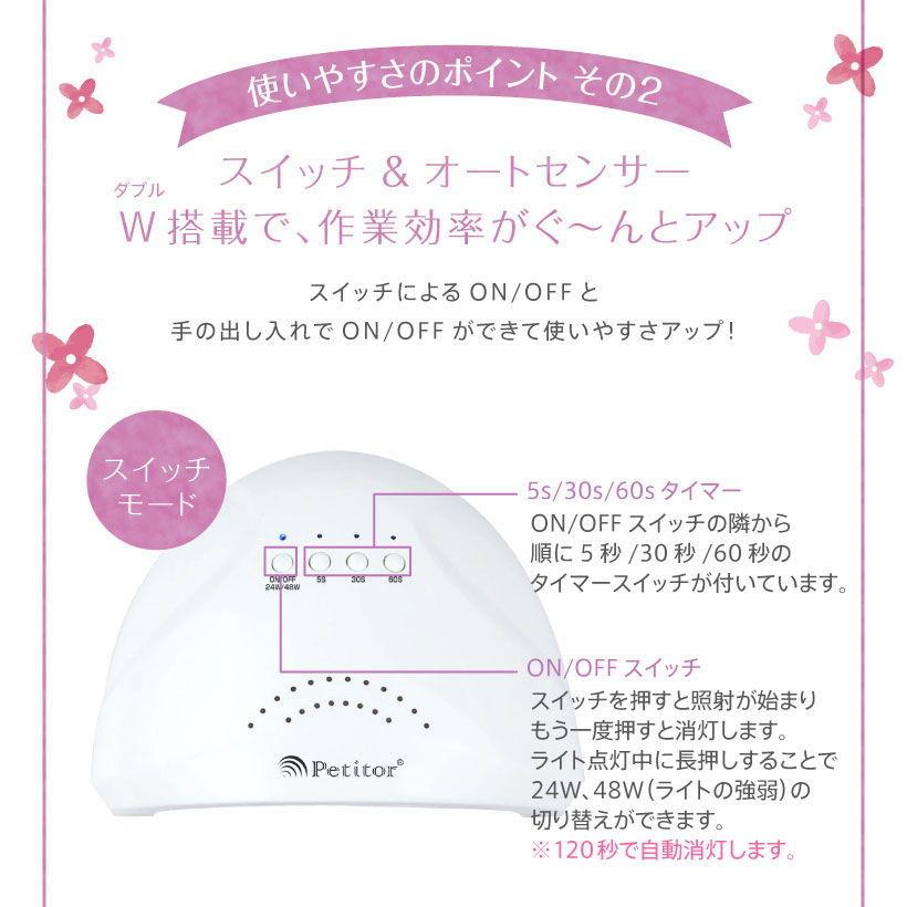 ビューティフルエンジェル ジェルネイル用 UV/ LEDライト(ホワイト