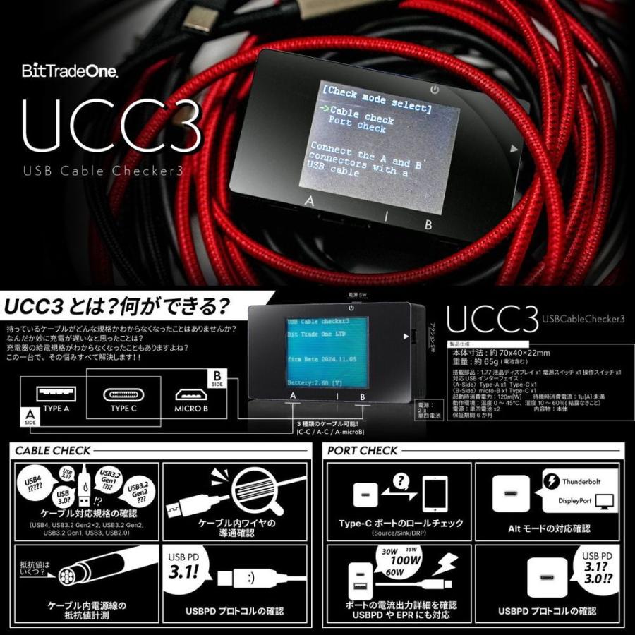 ビット・トレード・ワン USBケーブルチェッカー3 USB4対応 USB