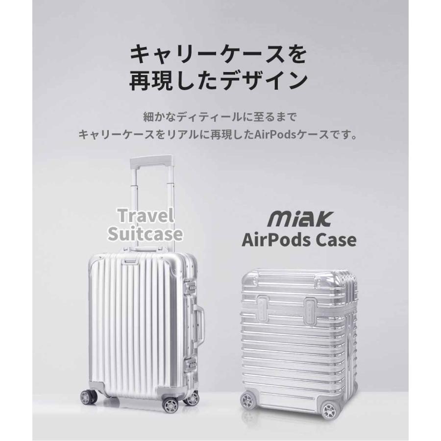 miak AirPodsキャリーケース スーツケース(AirPods 第2世代、AirPods第1世代(グリーン)) miak MA20641 返品種別A｜joshin｜08