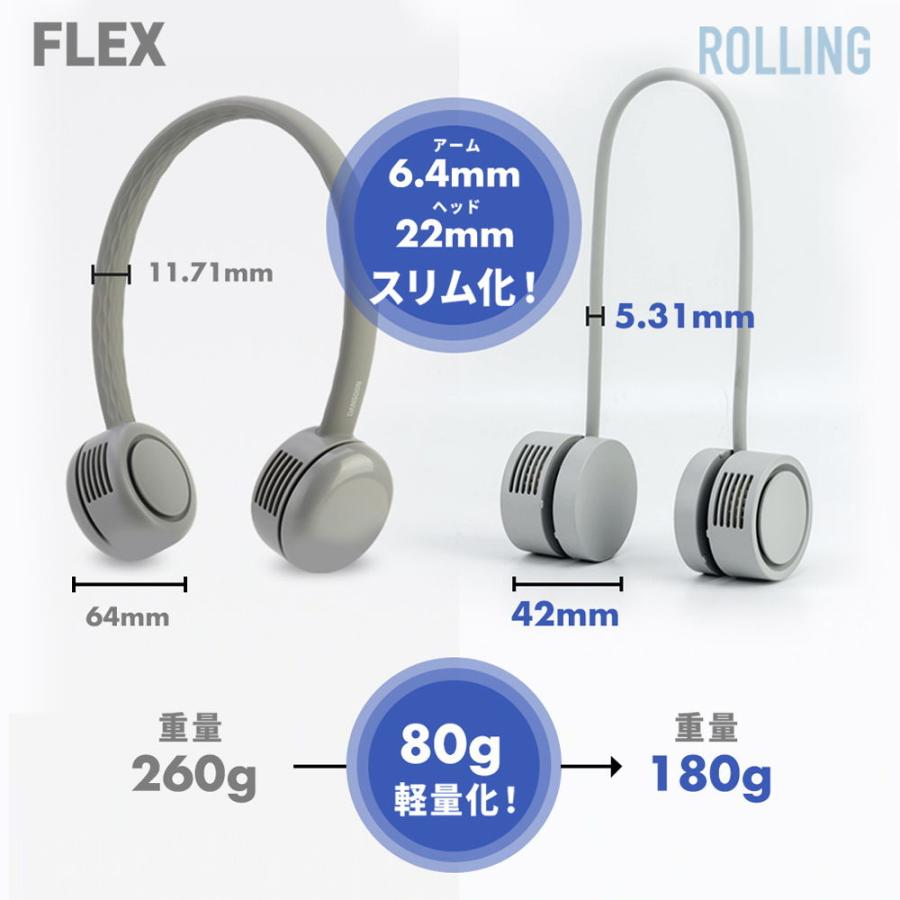 DANSOON(ダンスーン) 携帯扇風機 (オフホワイト) DANSOON Neck Band Fan Rolling DSN23087WH 返品種別A｜joshin｜04