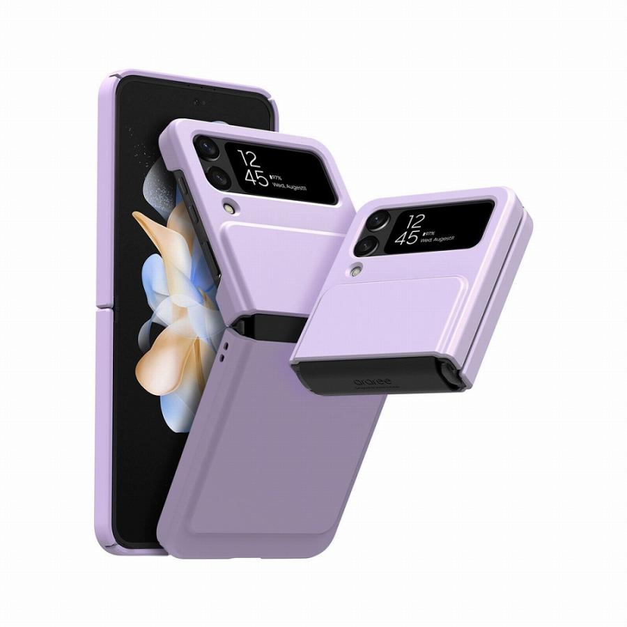 araree Galaxy Z Flip4(SC-54C/ SCG17)用 Aero Flex(ライラック 