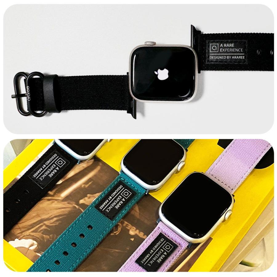 araree Apple Watch SE /  Series 8 /  7 /  6 /  5 /  4 /  3 /  2 /  1 [ 41mm 40mm 38mm ] SOFT WOVEN STRAP(ライトパープル) AR25016AW 返品種別A｜joshin｜13