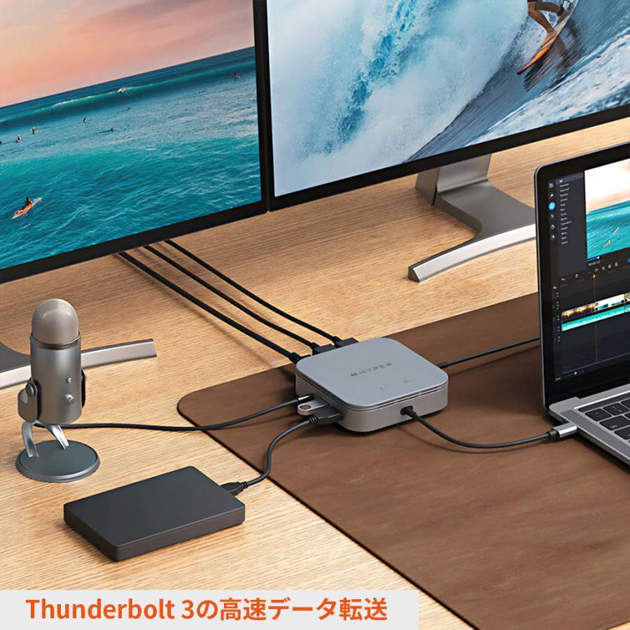 HYPER HyperDrive Thunderbolt 3モバイルドック HP-HDTB3TD 返品種別A｜joshin｜04