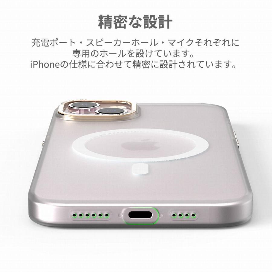 araree iPhone 15 Pro Max用 MagSafe対応ケース AERO FRAME(クリアマット) AR25454I15PM 返品種別A｜joshin｜08