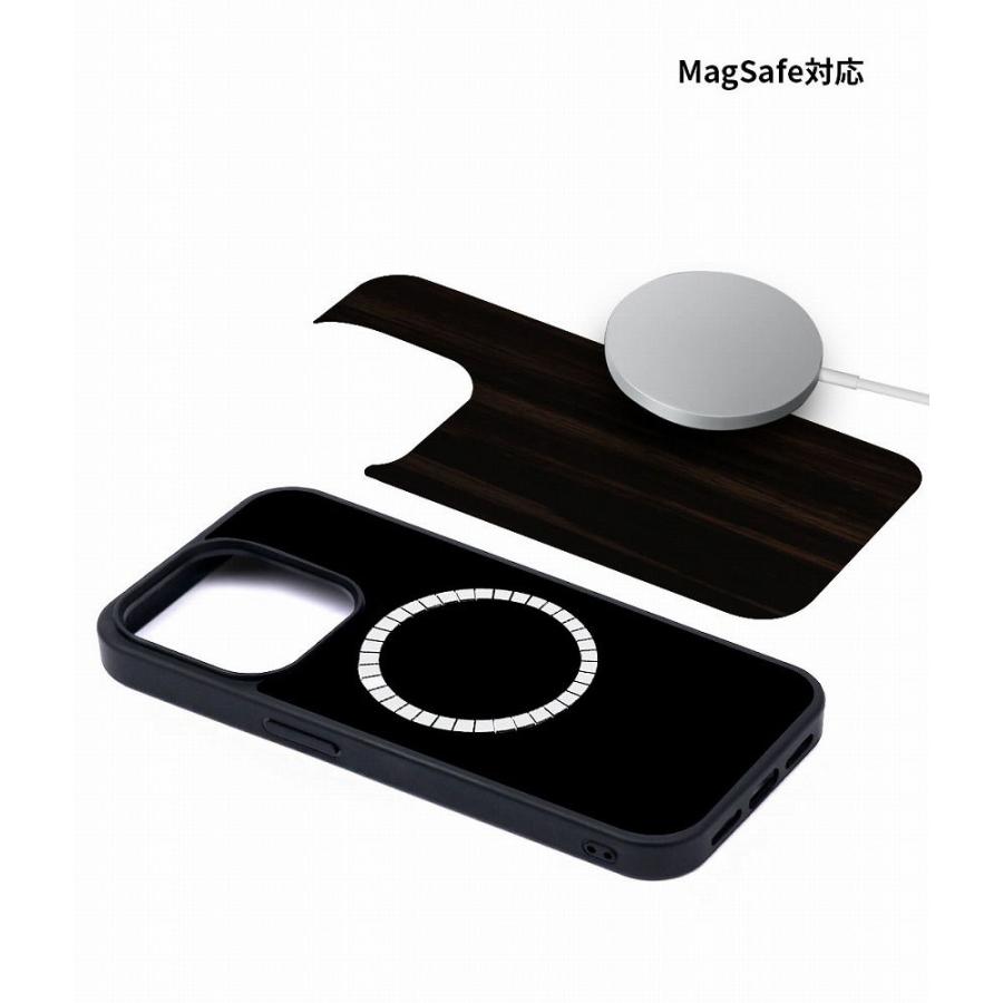Man＆Wood iPhone 15用 MagSafe対応天然木ケース(Einstein) I25503I15 返品種別A｜joshin｜06