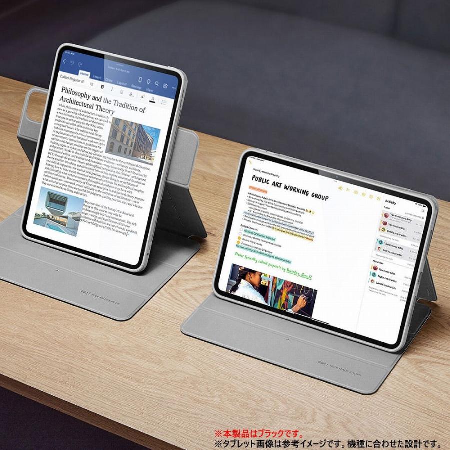 ESR iPad Air 11インチ(M2/ 2024)/ 10.9インチ(第5/ 4世代)用 REBOUND 360 ハイブリッド 2WAYカバー(ブラック) ES26771 返品種別A｜joshin｜03