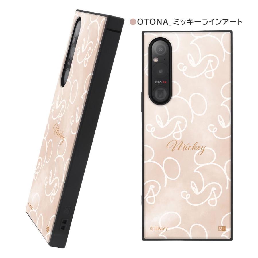 イングレム Xperia 1 V(SO-51D/ SOG10/ SoftBank)用 『ディズニーキャラクター』 (OTONA/ ミッキーラインアート) IQ-DXP1M5K3TB/ MK18 返品種別A｜joshin｜05