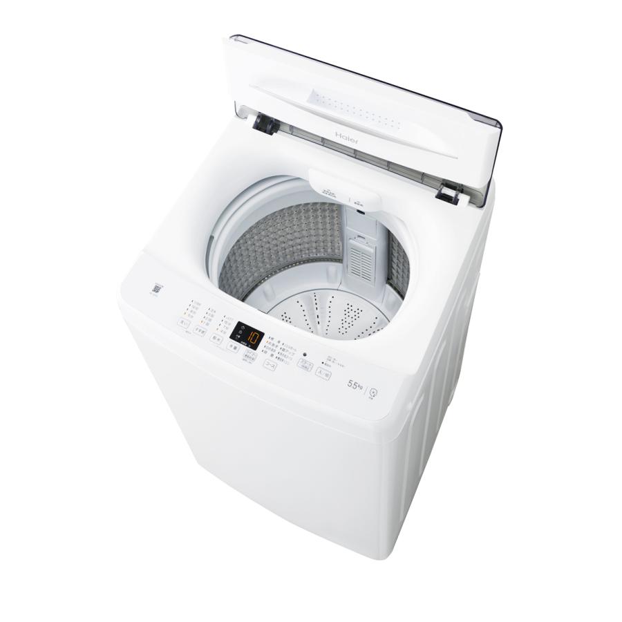 (標準設置料込) ハイアール 5.5kg 全自動洗濯機 ホワイト haier JW-U55B-W 返品種別A｜joshin｜02