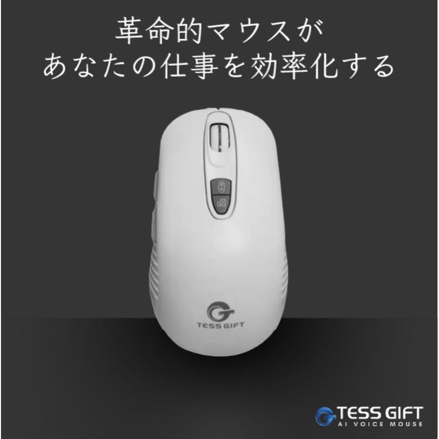 TESS GIFT AI ライティングマウス 音声翻訳＆音声文字起こし＆音声検索(ホワイト) TSG-3500-001 返品種別A｜joshin｜02