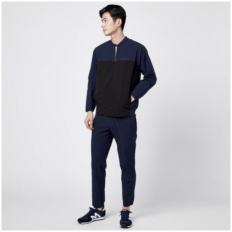 ミズノ ウィンドブロックストレッチリブカラーピステ（サルートネイビー・サイズ：L） MIZUNO　メンズ B2ME201113L返品種別A MIZUNO ミズノ ウィンドブロックストレッチリブカラーピステ(サルート