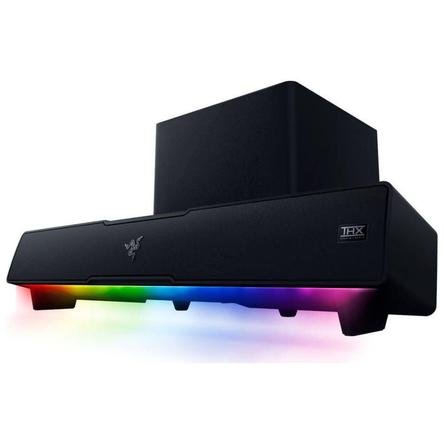 Razer (国内正規品)Razer Chroma RGB 搭載 デスクトップサウンドバー＆サブウーファーセット Leviathan V2 RZ05-03920100-R3A1 返品種別A｜joshin｜06