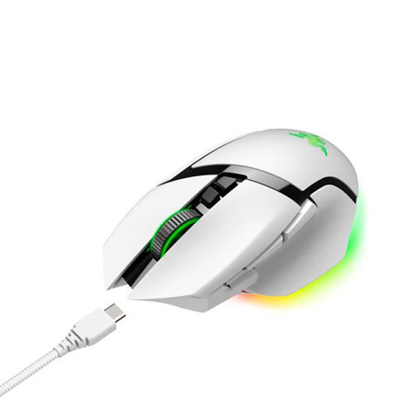 Razer (国内正規品)ワイヤレスゲーミングマウス 11ボタン Basilisk V3 Pro White Edition RZ01-04620200-R3A1 返品種別Aの画像