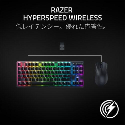 Razer (国内正規品)超軽量ワイヤレス エルゴノミック eスポーツゲーミングマウス DeathAdder V3 HyperSpeed RZ01-05140100-R3A1 返品種別Aの画像