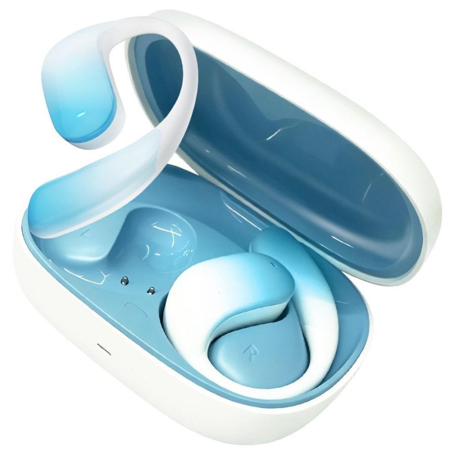 KINGLUCKY 完全ワイヤレスBluetoothオープンイヤー型イヤホン(ホワイト