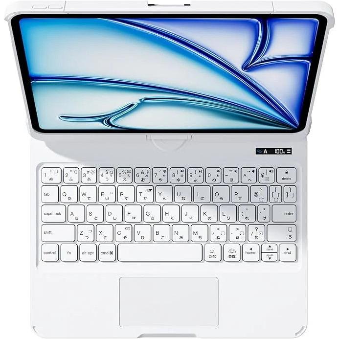 G.B.Z iPad用キーボードケース 第10、11世代対応 11インチ(ホワイト