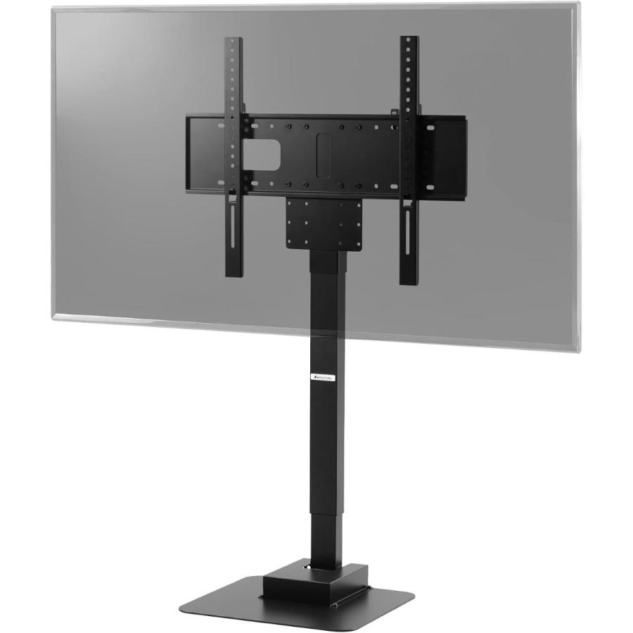 バウヒュッテ 85V型まで対応 電動昇降テレビスタンド(ブラック) Bauhutte VESA対応 無段階高さ調節 BHV-1700FA-BK 返品種別A