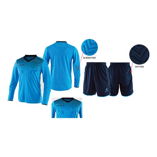 全国どこでも送料無料 Kelme サッカー フットサル用 ゴールキーパーシャツ パンツセット スカイブルー ネイビー サイズ M ユニセックス Tts 4007 M 返品種別a Pmajk Gov Pk