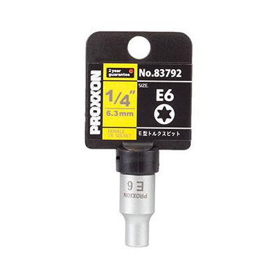 PROXXON（プロクソン） E型トルクスビットソケット E6 1/ 4” PROXXON