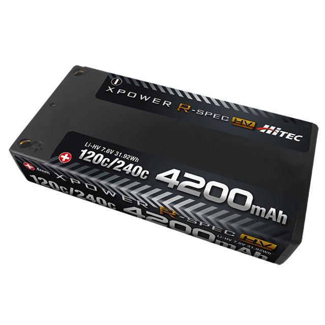 ハイテックマルチプレックスジャパン (再生産)XPOWER R-SPEC HV Li-HV 7.6V 4200mAh 120C/ 240C(XPRHV4200S-B)ラジコン用 返品種別B（Yahoo!・Joshin web）