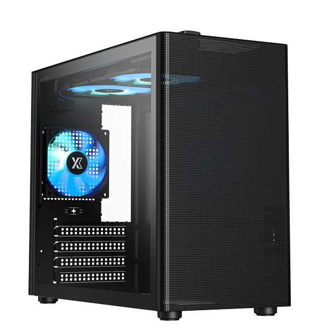 XASTRA｜ザストラ ハンドル付き Micro ATX PCケース(ブラック) CR410-ARGB 返品種別B（Yahoo!・Joshin web）