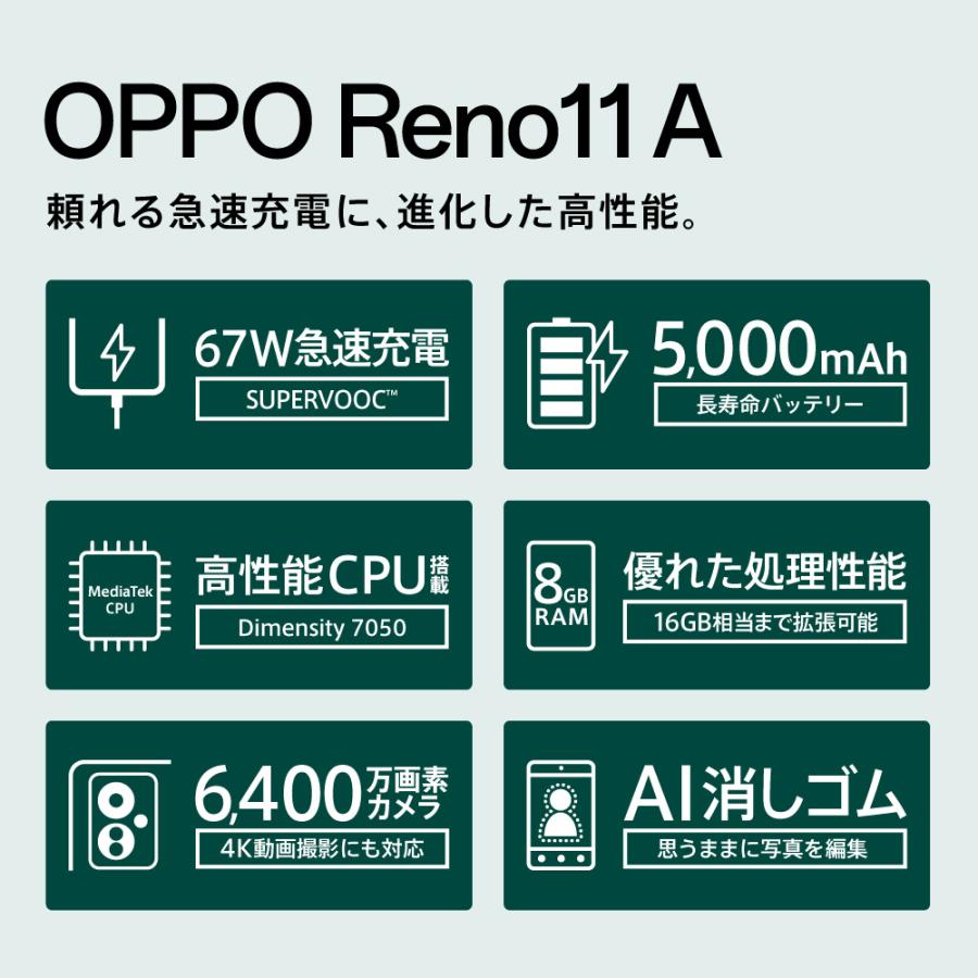 OPPO OPPO(オッポ) (特典付き)OPPO Reno11A (8GB/ 128GB OPPO OPPO(オッポ) (特典付き)OPPO Reno11A (8GB/ 128GB