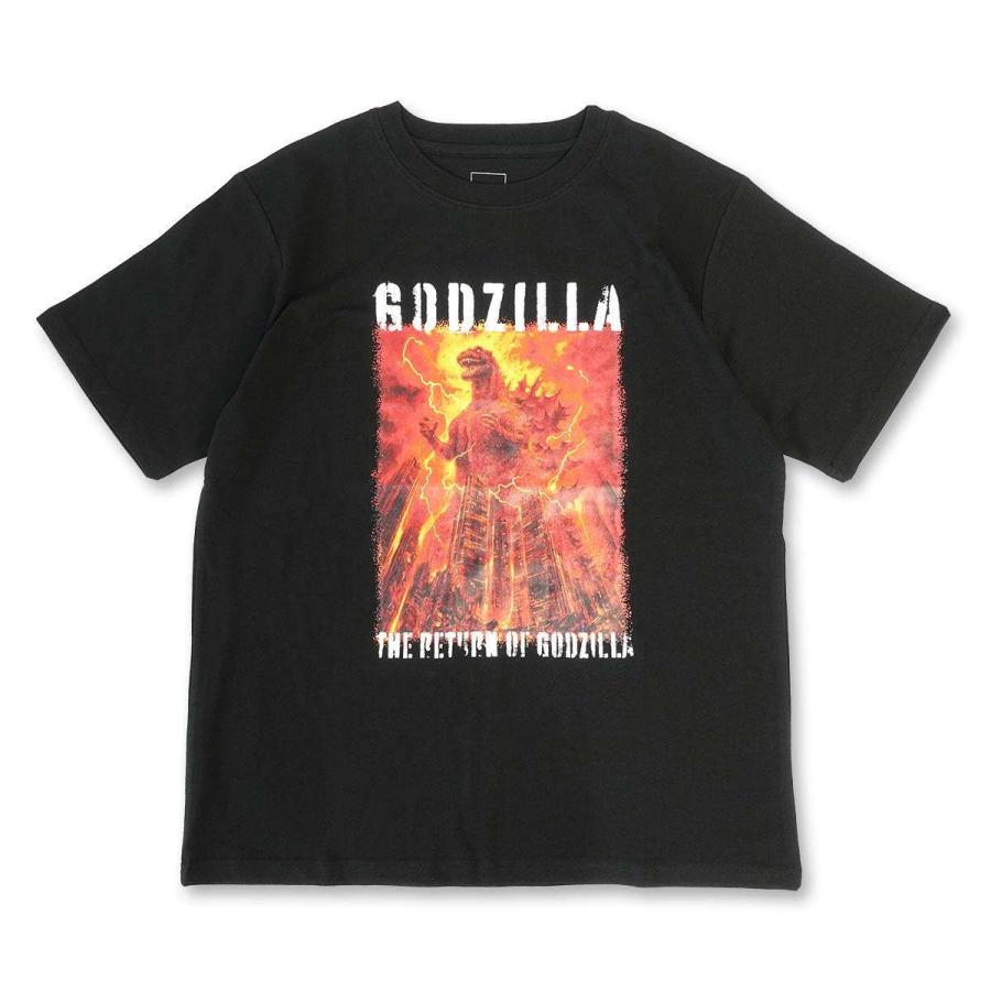 ファインプラス ゴジラ ポスタープリント Tシャツ(A柄(ゴジラ84 