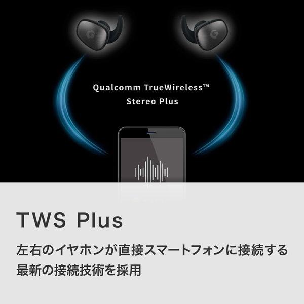 GLIDiC 完全ワイヤレス Bluetoothイヤホン(グレイッシュブラック) SoftBank SELECTION GLIDiC Sound Air SPT-7000 SB-WS73-MRTW/ BK 返品種別A｜joshin｜09