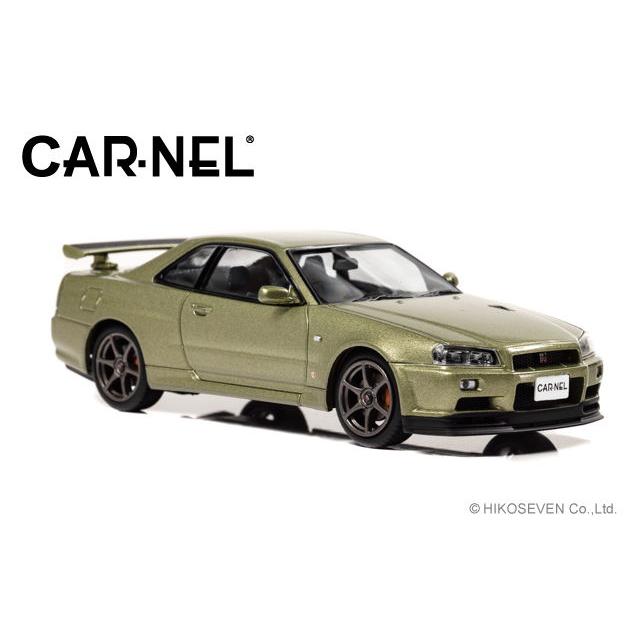 CAR-NEL 1/ 43 日産 スカイライン GT-R VspecII Nur (BNR34) 2002 Millennium Jade(CN430203)ミニカー 返品種別B｜joshin｜03