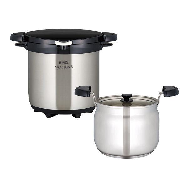 THERMOS サーモス (IH対応)真空保温調理器 20cm 4.5L クリア