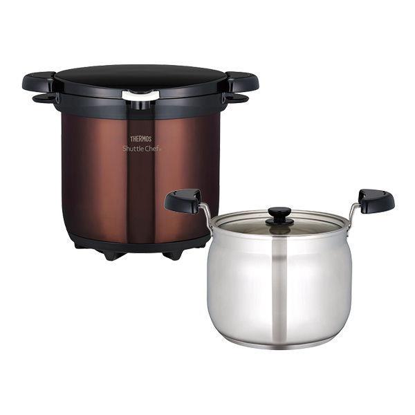 THERMOS（サーモス） (IH対応)真空保温調理器 20cm 4.5L クリア